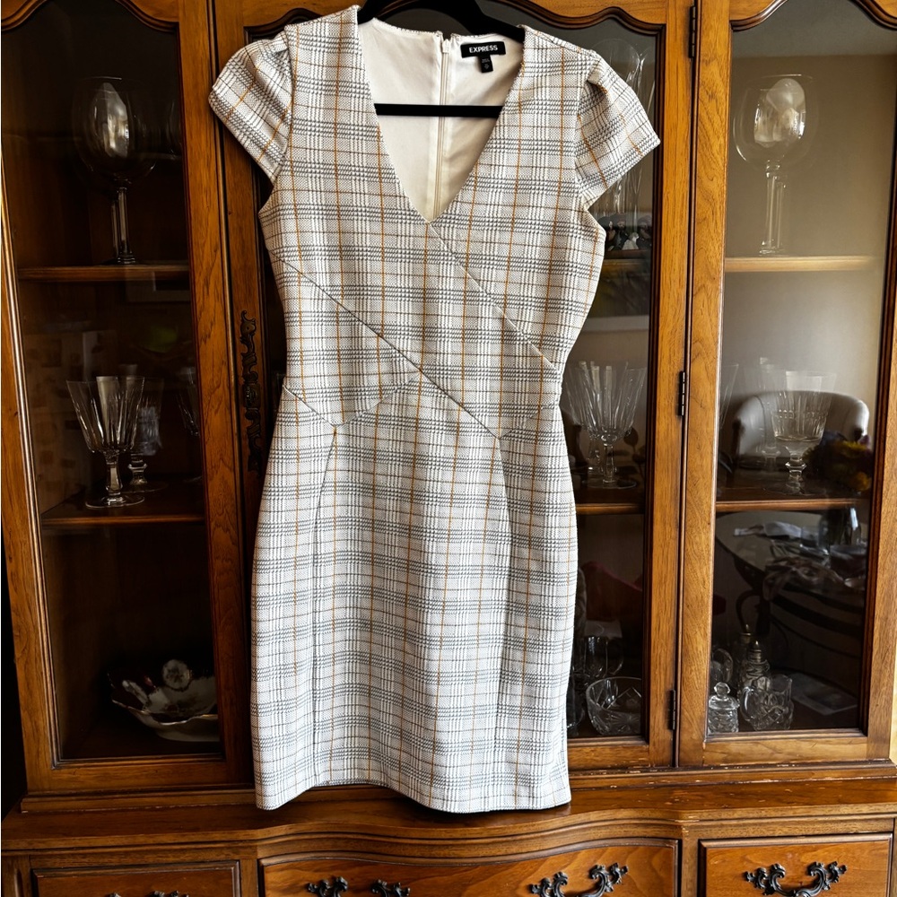 Plaid Women's Work Dress